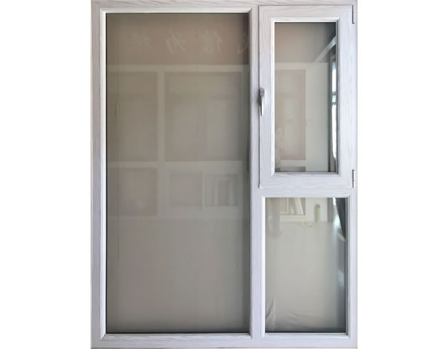 鋁木65、70平開門窗